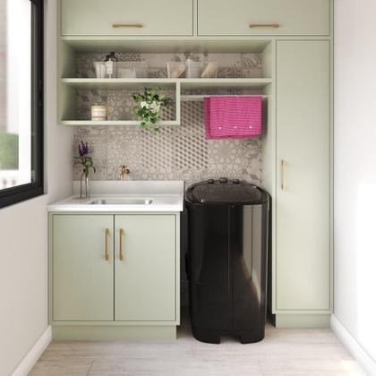 Imagem de Tanquinho/Máquina de lavar roupa Semiautomática Mueller Family com Aquatec 12kg Preta