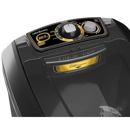 Imagem de Tanquinho/Máquina de Lavar Roupas Semi-Automática 20,5Kg Newmaq Preta