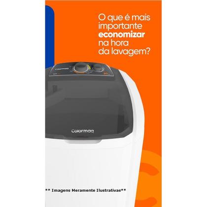 Imagem de Tanquinho/Máquina de Lavar Roupas Semi-automática 20Kg LCS  Colormaq Ecomax, Prata
