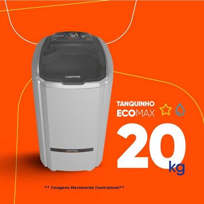 Imagem de Tanquinho/Máquina de Lavar Roupas Semi-automática 20Kg LCS  Colormaq Ecomax, Prata