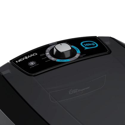 Imagem de Tanquinho Newmaq New 16kg Semiautomático Preto