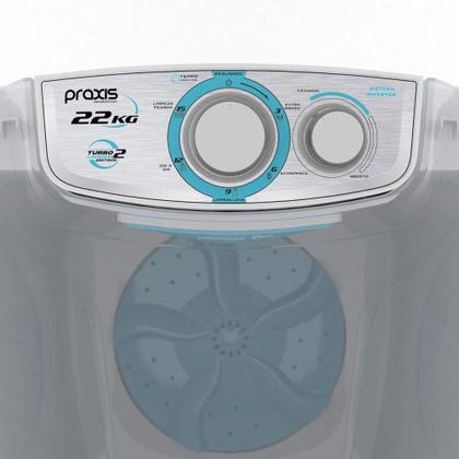Imagem de Tanquinho Praxis 22kg Semiautomático Sistema Inverter Grifit Branco 110V