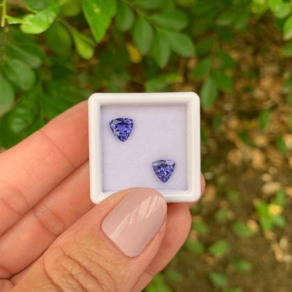 Imagem de Tanzanita Azul Trillion Par 1,73ct
