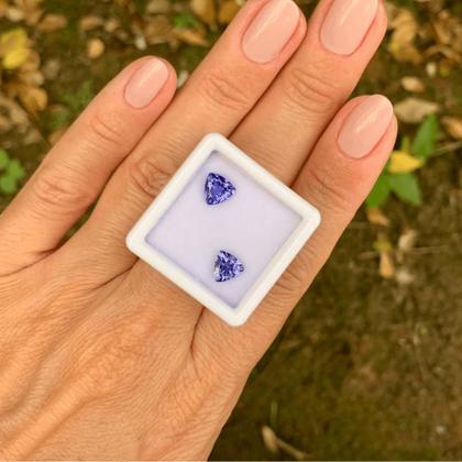 Imagem de Tanzanita Azul Trillion Par 1,73ct