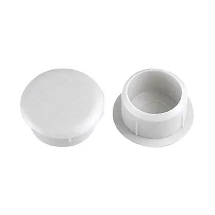 Imagem de Tapa Furo Branco de 8mm 5/16" com 100 Peças