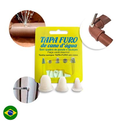 Imagem de Tapa Furo Com Rosca Para Cano De Agua Furado 5 Unidades