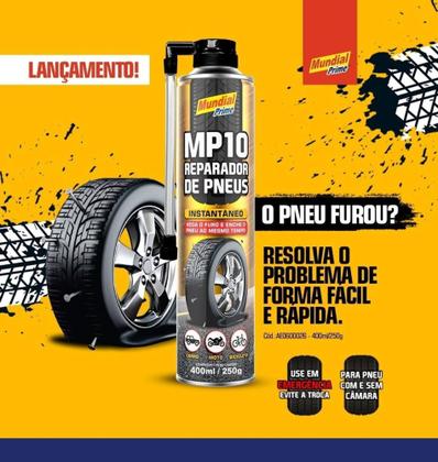 Imagem de Tapa Furo Reparador De Pneu Instantâneo Carro Moto Bike  Mundial Prime