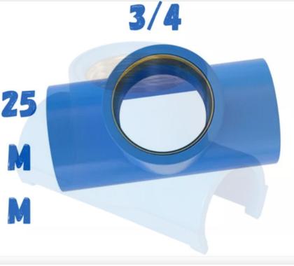 Imagem de Tapa Furo Tee Soldável Rosca Metal 25x3/4 - Estrela  Conexão Hidráulica