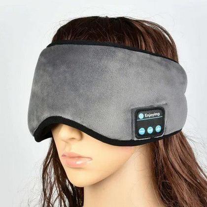 Imagem de Tapa Olho Máscara Dormir Fone De Ouvido Bluetooth Confortável Viagem