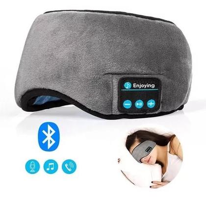 Imagem de Tapa Olho Máscara Dormir Fone De Ouvido Bluetooth PRETO
