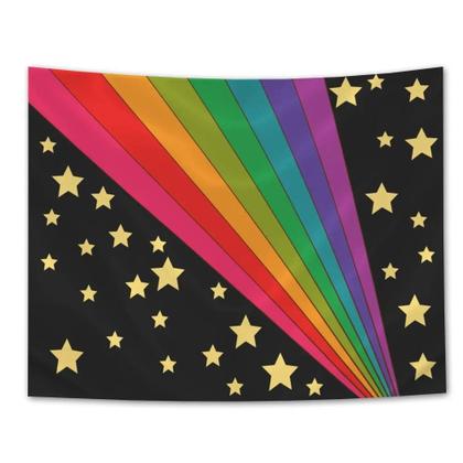 Imagem de Tapeçaria Boho Sol Lua Arco-Íris Para Decoração De Quarto, Cobertura De Cama