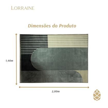 Imagem de Tapete 140X200cm Sala Retangular Sultan Silk Antiderrapante