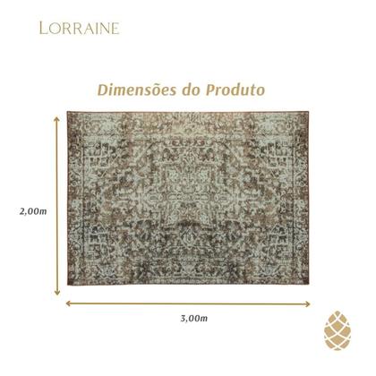 Imagem de Tapete 200X300Cm Sala Retangular Sultan Silk Antiderrapante