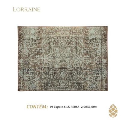 Imagem de Tapete 200X300Cm Sala Retangular Sultan Silk Antiderrapante