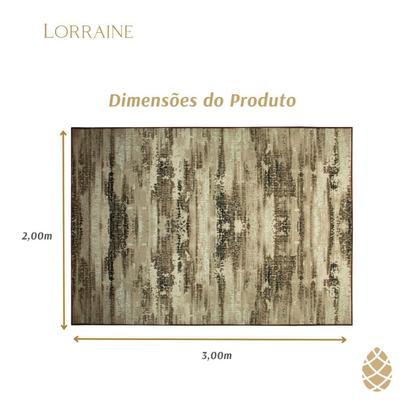 Imagem de Tapete 200X300Cm Sala Retangular Sultan Silk Antiderrapante