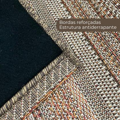 Imagem de Tapete 2x2,5m Para Decoração de Sala Quarto Escritório Em Sisal Não Gruda Pelo Antiderrapante