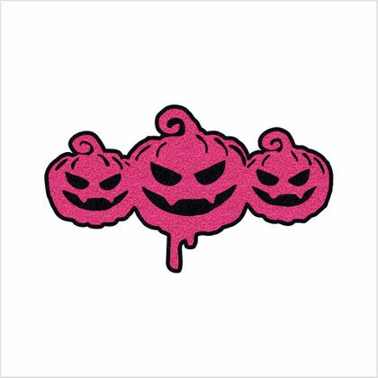 Imagem de Tapete abóbora halloween, dias das bruxas, divertido e decorativo, muito resistênte.