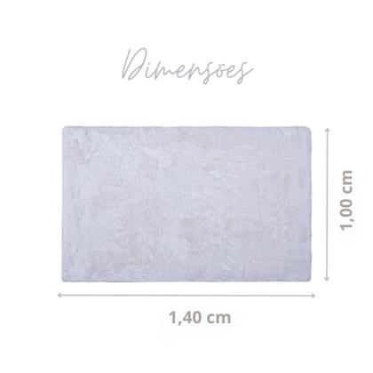 Imagem de Tapete Aconchego Para Sala Com Antiderrapante 1,00 X 1,40