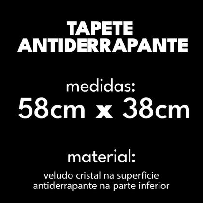 Imagem de Tapete Antiderrapante absorvente Retangular Lama de Diatomaceas 58x38cm Banheira Marrom