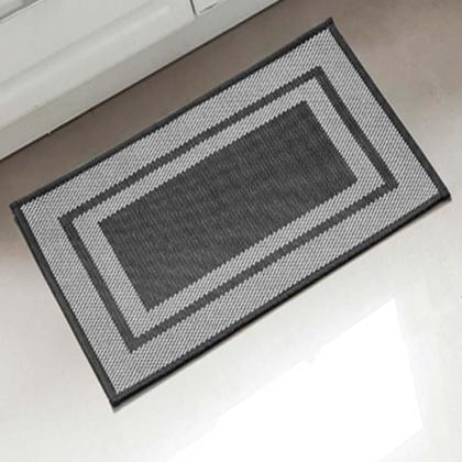Imagem de Tapete Antiderrapante Decore Multti Jacquard Black 50x70cm - Kacyumara