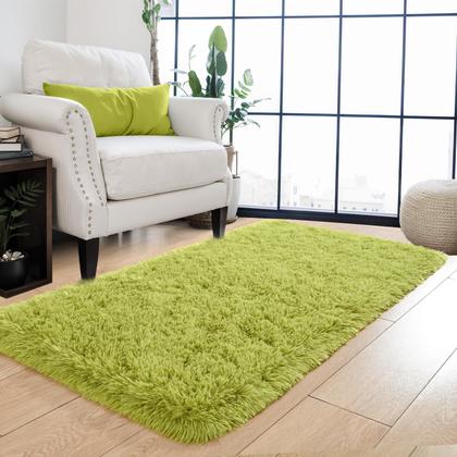 Imagem de Tapete Area Merelax Modern Soft Fluffy Shaggy 60x120cm verde