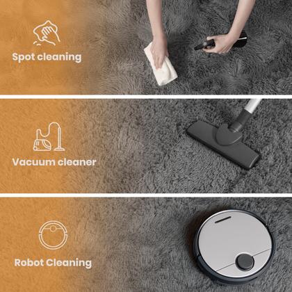 Imagem de Tapete Area Zentavio Grey para sala de estar e quarto 180x270cm