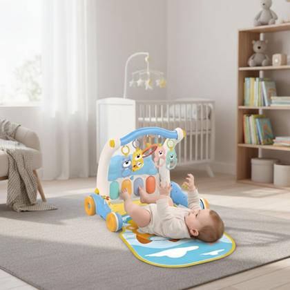 Imagem de Tapete Atividades Infantil 2 Em 1 Andador Musical Interativo Para Crianças