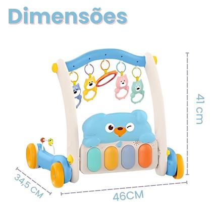 Imagem de Tapete Atividades Infantil 2 Em 1 Andador Musical Interativo Para Crianças