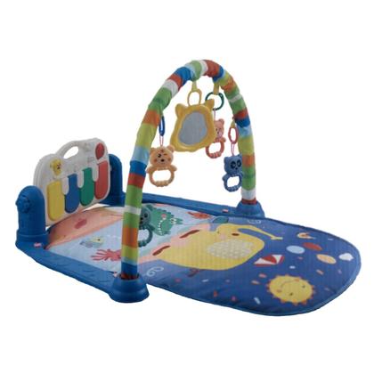 Imagem de Tapete Atividades Piano Musical Alegria Azul + Naninha Urso