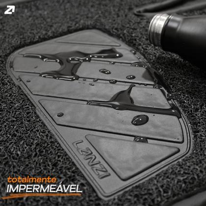 Imagem de Tapete Automotivo capacho Novo Onix Plus 2020 a 2023 Original Lanzi 3pçs Cor Preto Inteiriço Robusto Mágico
