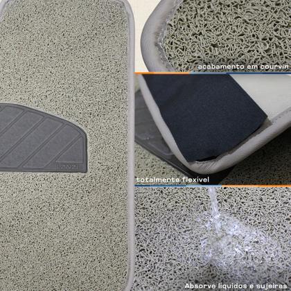 Imagem de Tapete Automotivo Capacho Para Citroen C3 2002 a 09 10 11 2012 Original Lanzi 3pçs 12 mm Cor Bege