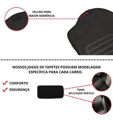Imagem de Tapete Automotivo Carpete Onix 2012 A 2018 Soleira Adesiva