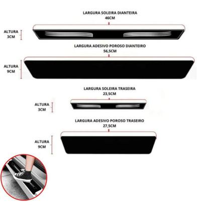 Imagem de Tapete Automotivo Carpete Onix 2012 A 2018 Soleira Adesiva
