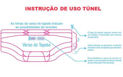 Imagem de Tapete Automotivo Chery Arrizo Celer Cielo Face Tiggo em Pvc Ecológico Universal + Tapete do Túnel Traseiro