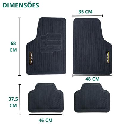 Imagem de Tapete Automotivo Emborrachado Gm Onix 2019