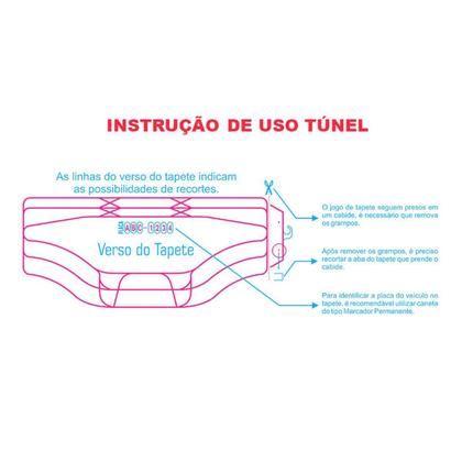 Imagem de Tapete B Tunel Central Borracha Universal Ranger Dupla 2006