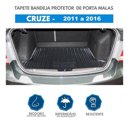 Imagem de Tapete Bandeja Porta Malas Gm Cruze Sedan 2011 A 2015 Preto