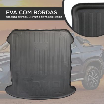 Imagem de Tapete Bandeja Porta Malas Toro 2016 a 2026 Forração Eva 3mm Protetor de Caçamba