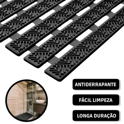 Imagem de Tapete Banheiro Antiderrapante Deck Box Estrado 43cm X 61cm