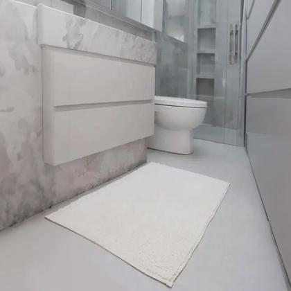 Imagem de Tapete Banheiro Antiderrapante Microfibra 50x70 Bolinha Cores Joy Kapazi Luxo Lavável
