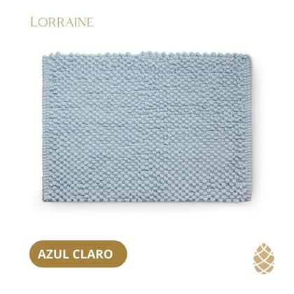 Imagem de Tapete Banheiro Micro 60x40 Antiderrapante Camesa Azul Claro