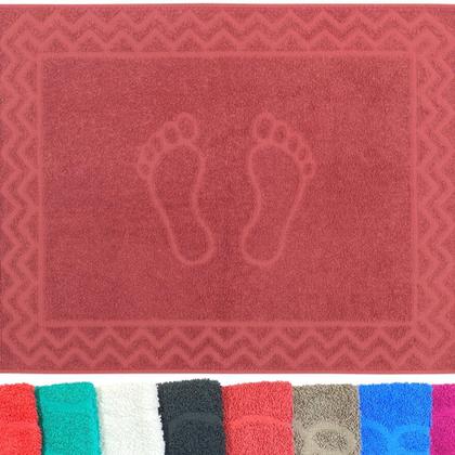 Imagem de Tapete Banheiro Toalha Piso Kit 04 Unidades