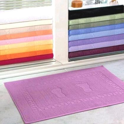 Imagem de Tapete Banheiro Toalha Piso Kit 04 Unidades.