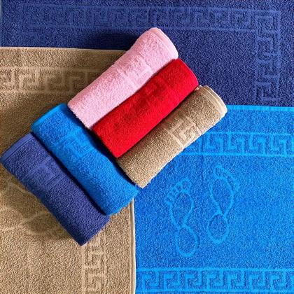 Imagem de Tapete Banheiro Toalha Piso Kit 04 Unidades.