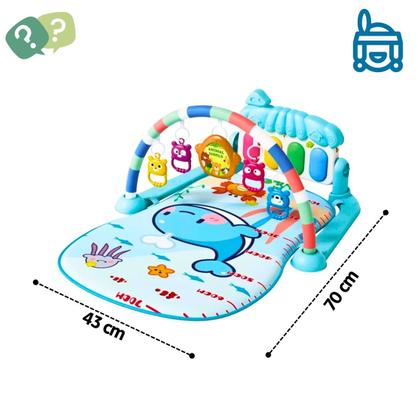 Imagem de Tapete Bebê de Atividades Musical com Piano Interativo para Bebê 3 meses Rosa ou Azul