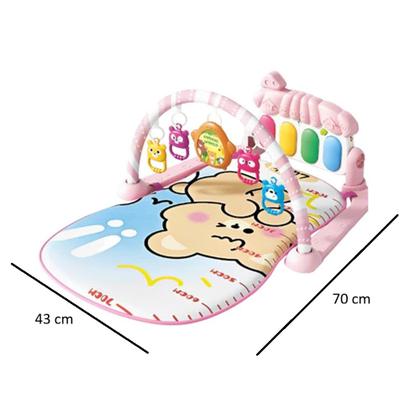 Imagem de Tapete Bebê de Atividades Musical com Piano Interativo Rosa