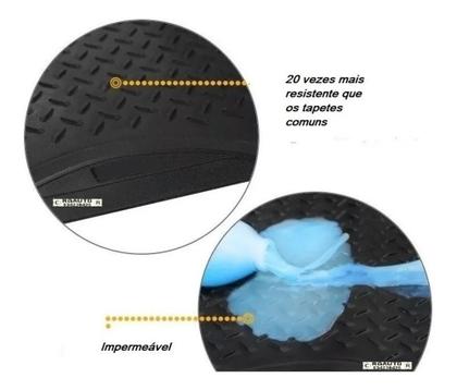 Imagem de Tapete Borracha Agile Preto Com Abas Porta Mala 2012 2013 2014 15