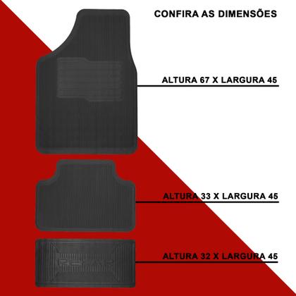 Imagem de Tapete Borracha Automotivo Chevrolet Prisma Onix Celta Corsa