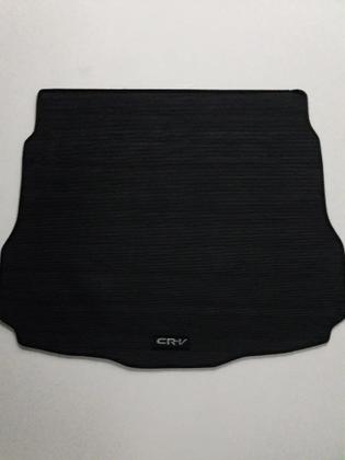 Imagem de Tapete Borracha Crv Com Traseiro Inteiriço Mais Porta Malas Preto Fosco