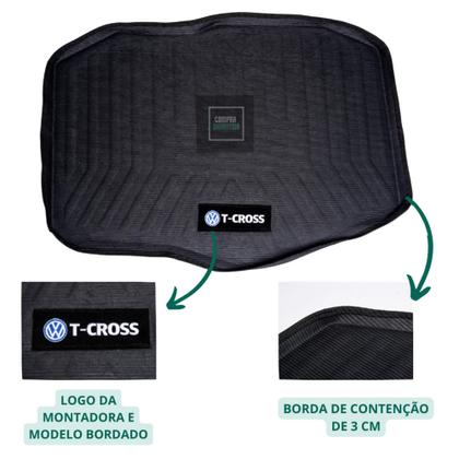 Imagem de Tapete Borracha T-cross Com Traseiro Interiço E Porta-malas